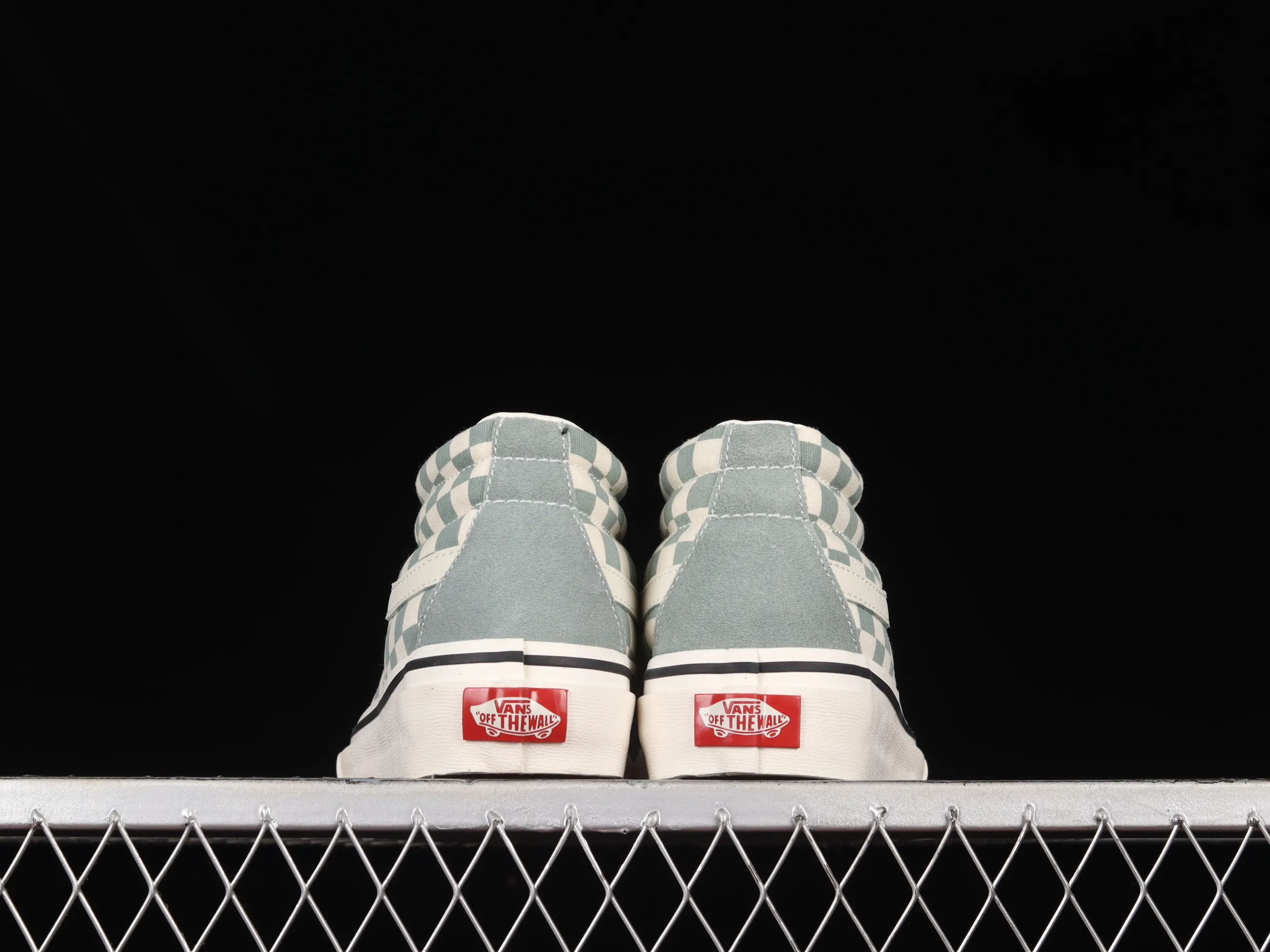All categories Vans Vans series Vans Mid Vans China Vans SK8-Mid Vans milk green checkerboard classic mid-top skateboard shoes VN0A391FOQL